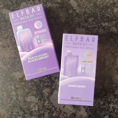 Elfbar RAYA D1 - Peach Lychee Blackcurrant & Mixed Berry